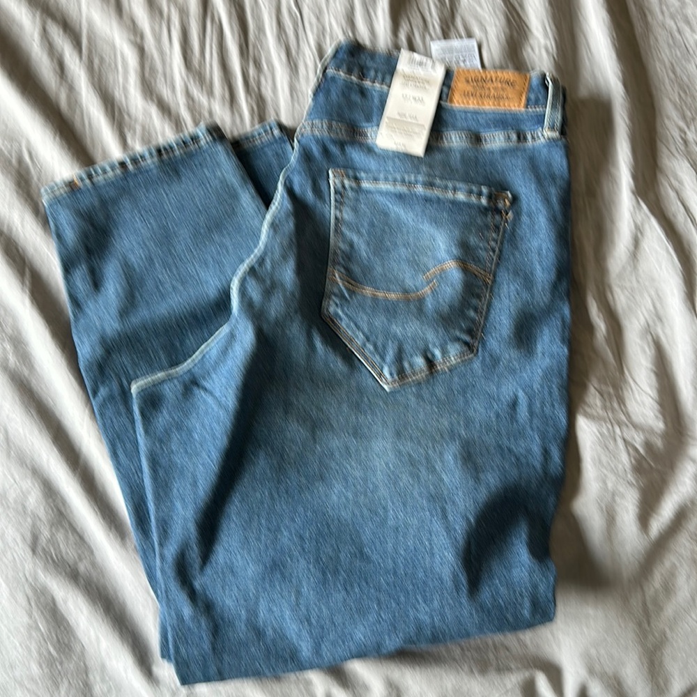 Levi Strauss size 17 W33 signature mom jean juniors iconic stretch jeans